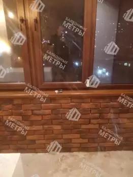 Отделка с объединением балкона и комнаты