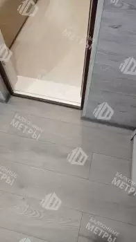 Отделка балкона с установкой теплого пола и остекление Rehau 70