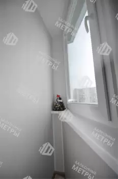 Теплое остекление балкона Сапожок окнами ПВХ Brusbox