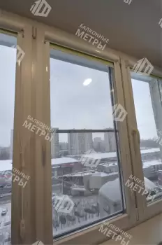 Теплое остекление балкона Сапожок окнами ПВХ Brusbox